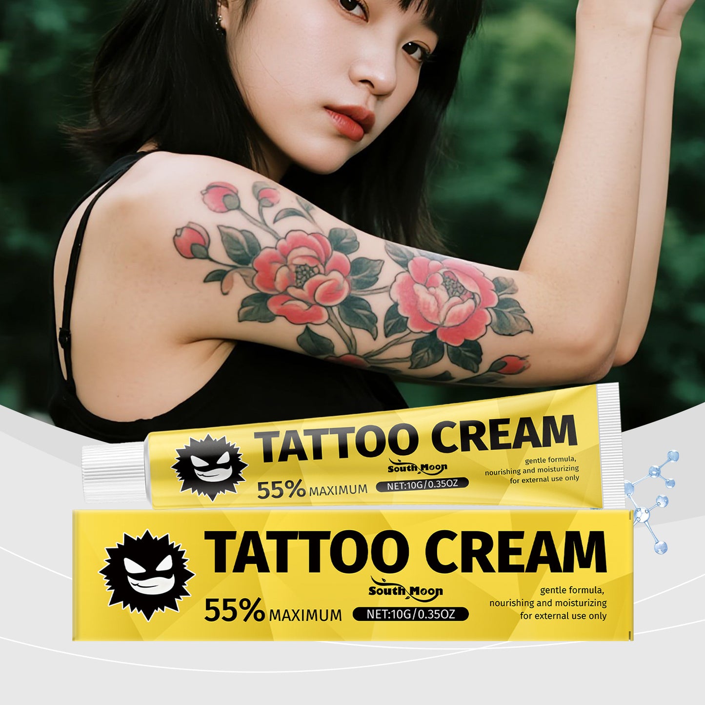 Skincare Tattoo Cream Vibrant Colors Moisturizing For Tattoos