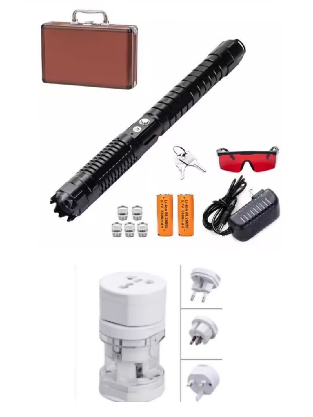 High-power Blue Laser Flashlight For Outdoor Long-distance Shooting