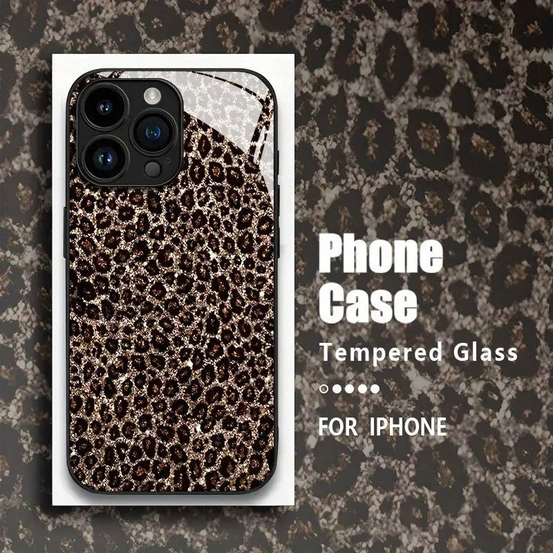 Personalized Black Leopard-print Phone Case For IPhones